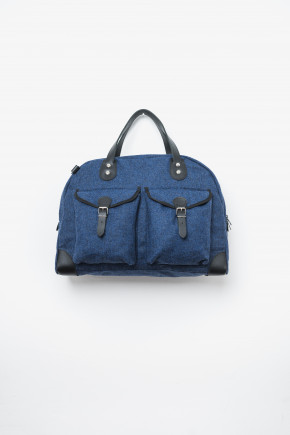 Carl Blue Herringbone