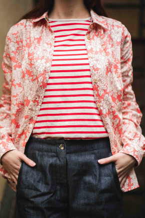 Paci Stripe Red