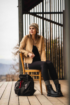 AP Fedora Bouclé Camel