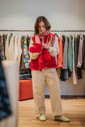 AP Fedorina Bouclé Red