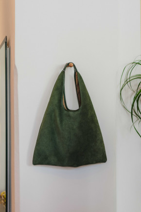 Triangle Suede Green