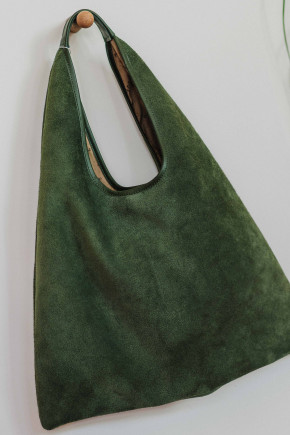 Triangle Suede Green