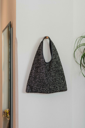 Triangle Tweed Black