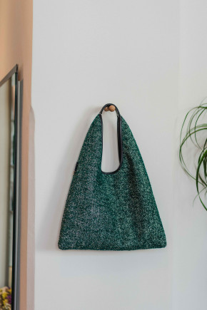 Triangle Tweed Green